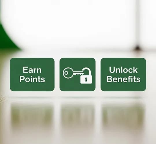 Earn Points Unlock Benefits