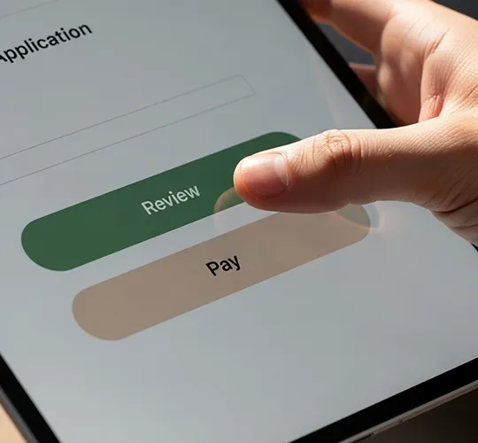 Review and Pay the Application Fee